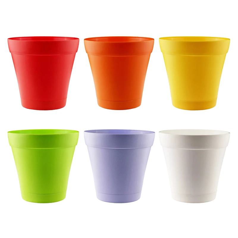 گلدان دانیال پلاستیک مدل آیلاسرام 1002 بسته 6 عددی 