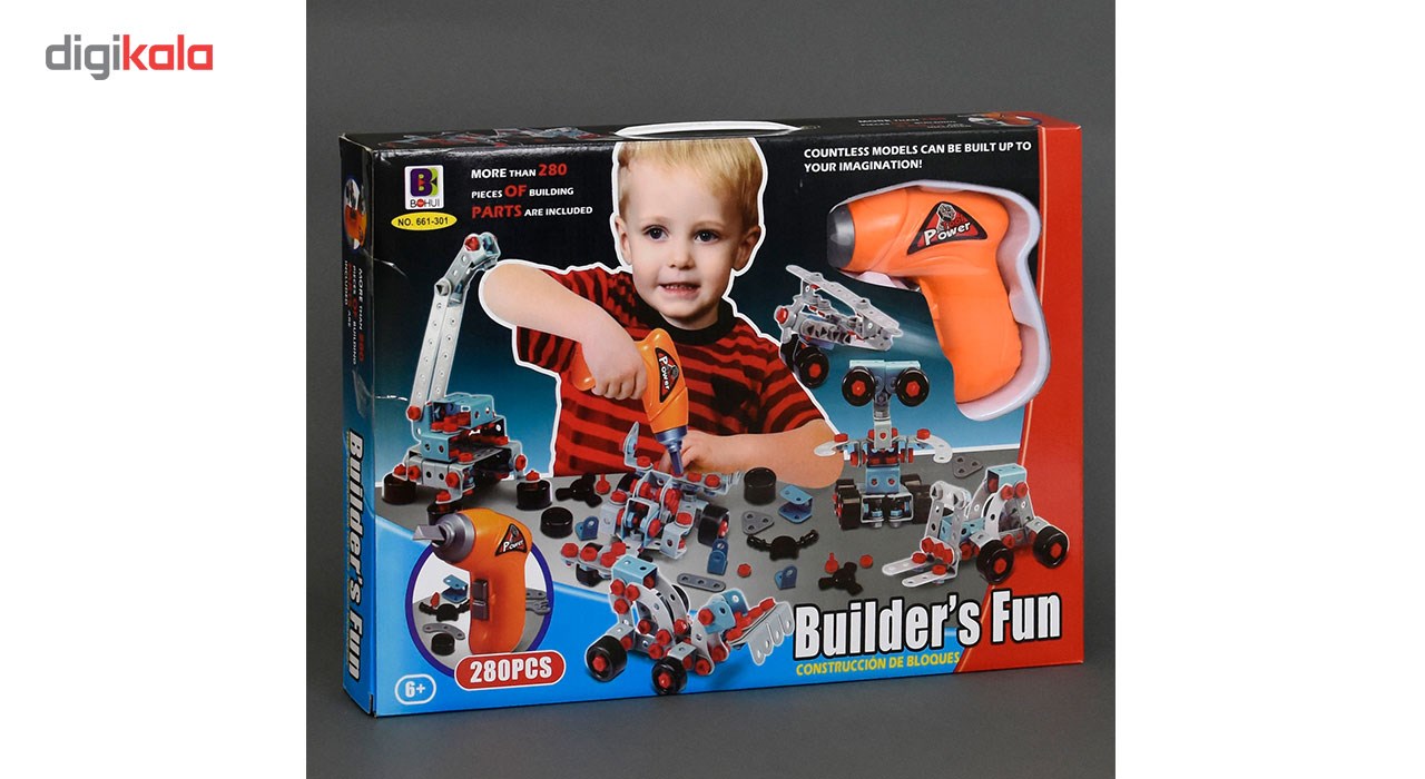 ست ابزار اسباب بازی مدل bulders fun