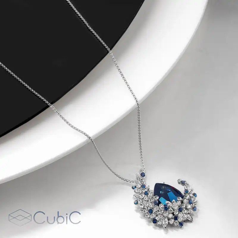 گردنبند زنانه کوبیک مدل QN-281129