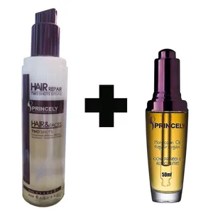 روغن آرگان پروپرنسلی مدل Argan Moroccan Oil حجم 50 میلی لیتر به همراه اسپری دو فاز تقویت کننده مو پروپرنسلی حجم 250 میلی لیتر