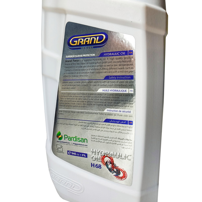 روغن هیدرولیک خودرو گرند فورس مدل POWER FLUIDS حجم 1 لیتر