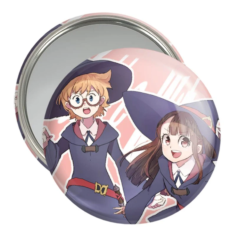 آینه جیبی خندالو مدل اکو و جانسون انیمه Little Witch Academia  کد 22848