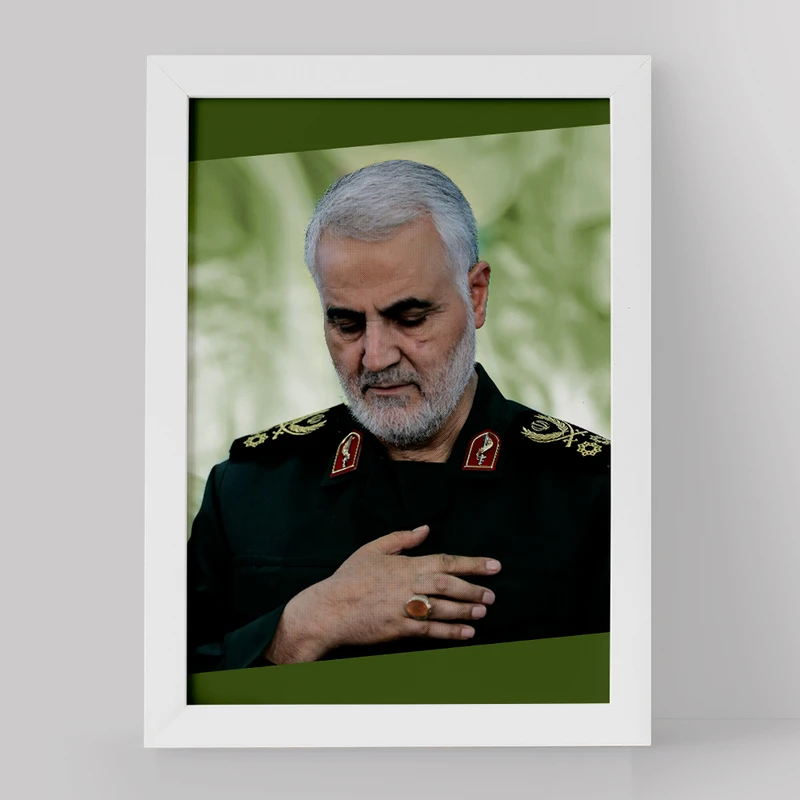 تابلو خندالو مدل سردار قاسم سلیمانی کد 12614