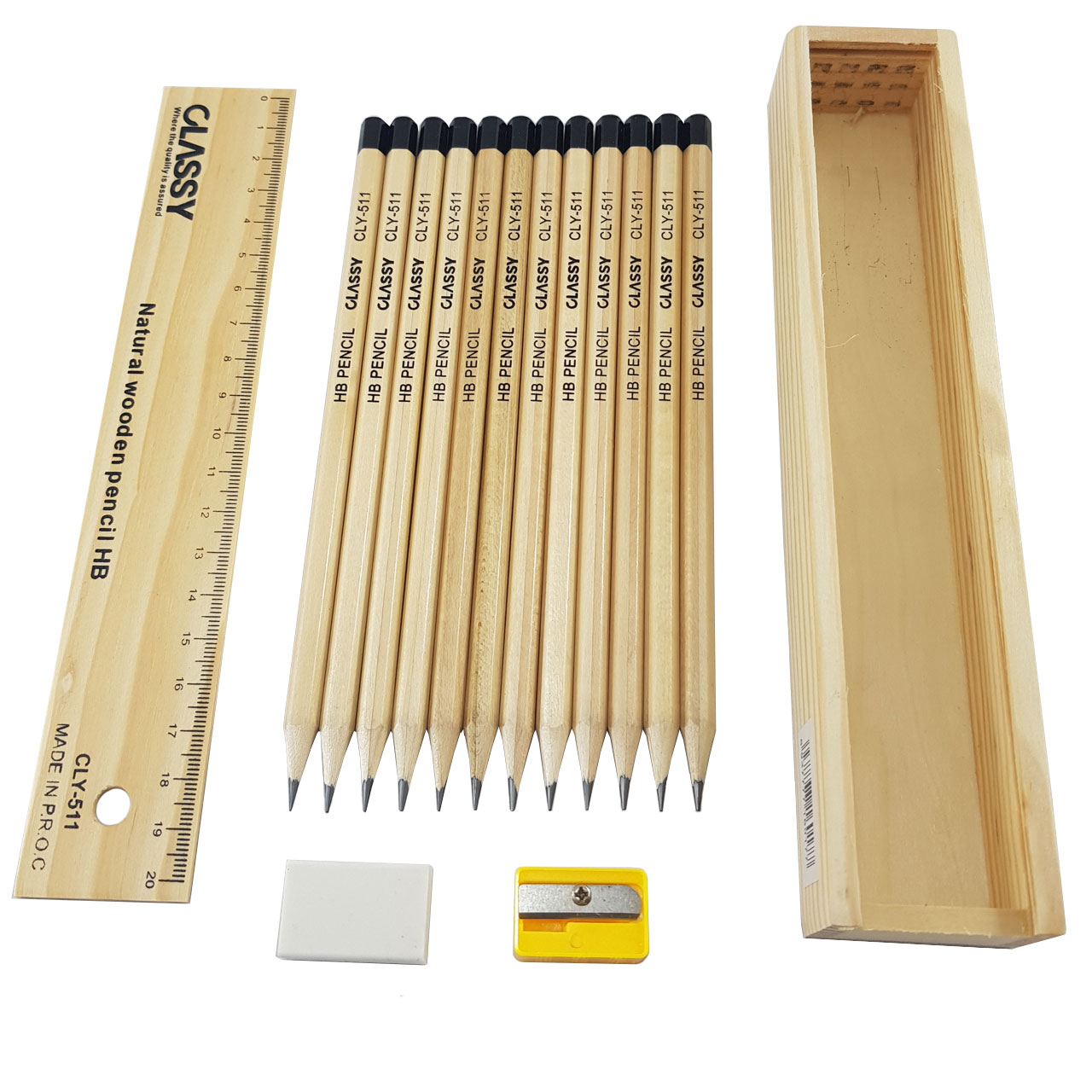 مداد کلاسی مدل CLY-511 مجموعه 12 عددی