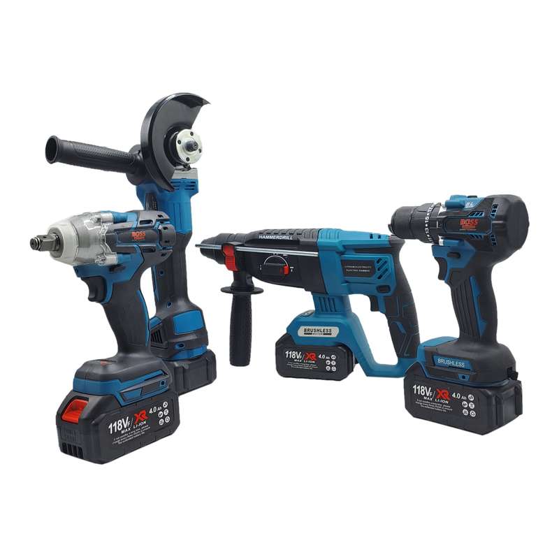 مجموعه 4 عددی ابزار شارژی براشلس باس مدل LIFE_STYLE