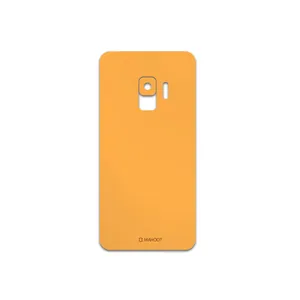 MAHOOT Matte-Orange Cover Sticker for Samsung Galaxy S9