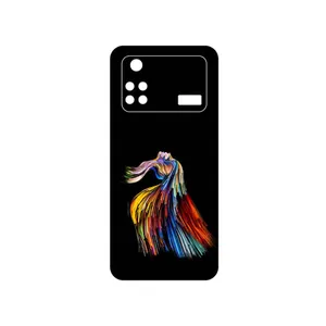 MAHOOT Rainbow Hair Digital Art Cover Sticker for Xiaomi Poco M4 Pro 4G