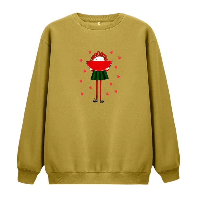 سویشرت زنانه مدل دخترک یلدایی کد  19