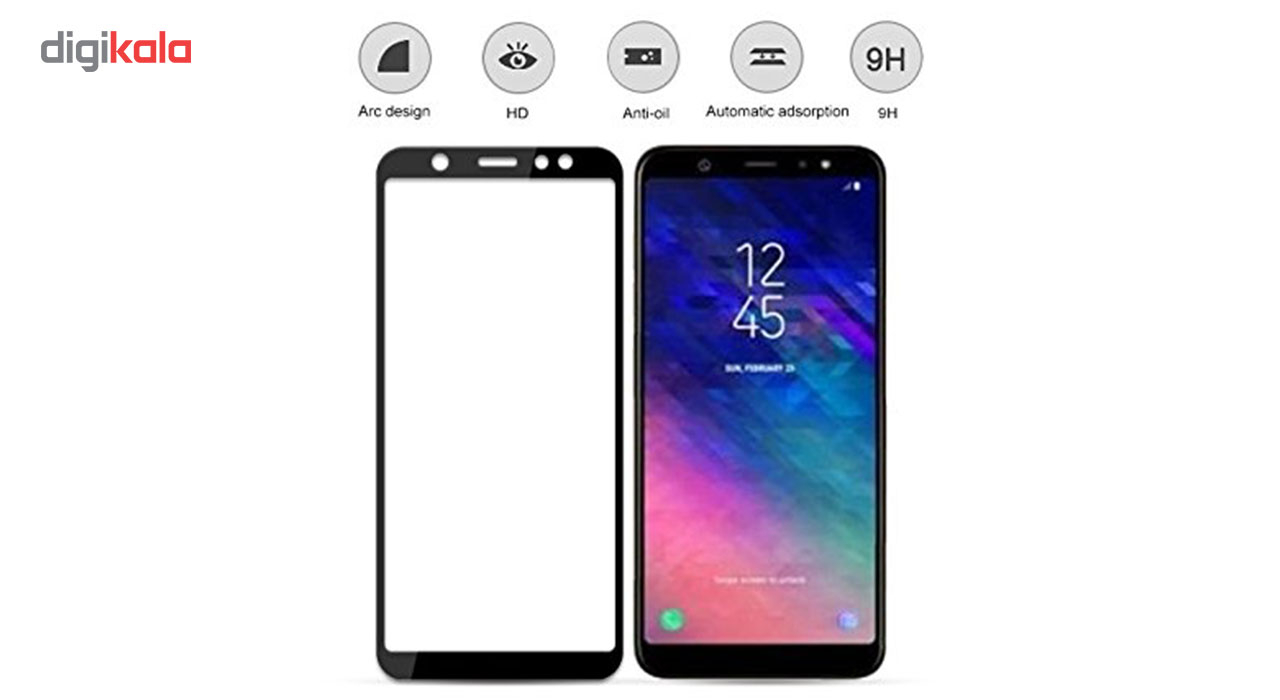 محافظ صفحه نمایش تمام چسب مدل Full Glue مناسب برای گوشی سامسونگ  A6 plus