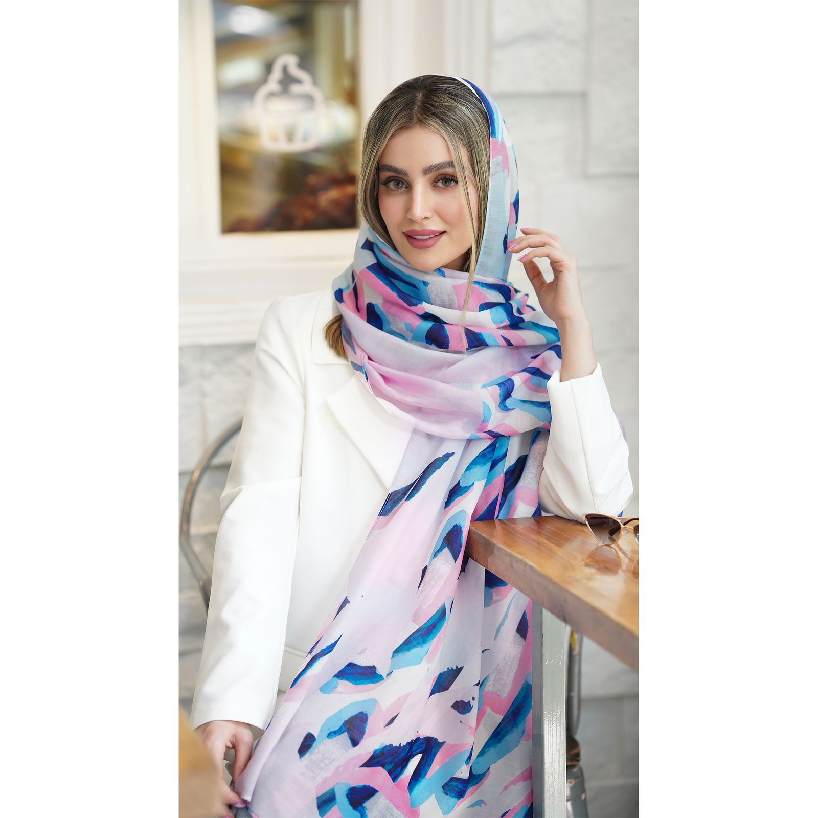 شال زنانه مدل  نخ درجه یک کد a-1441 -  - 2