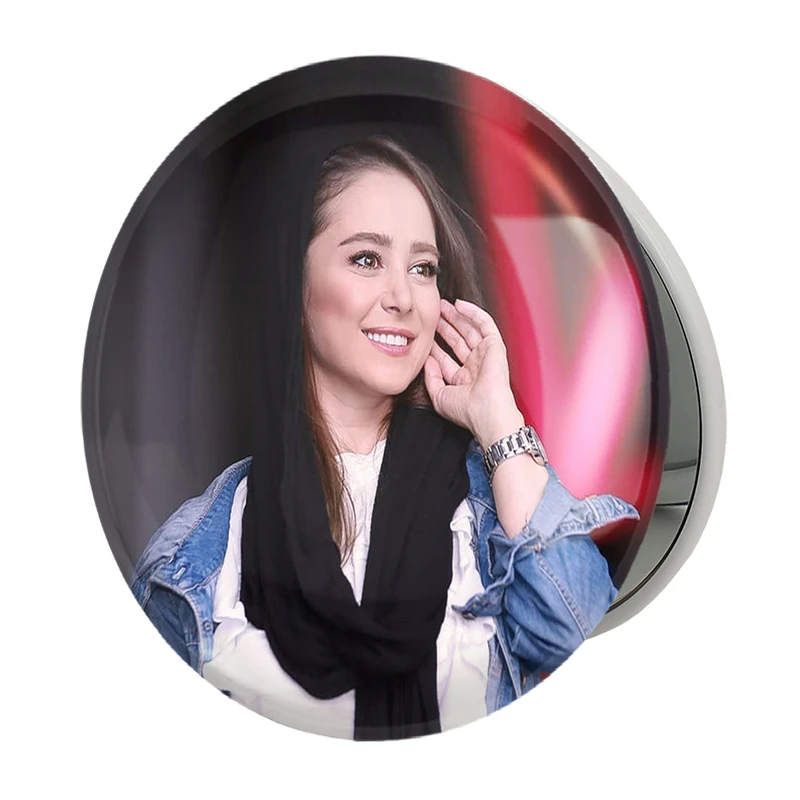 آینه جیبی خندالو طرح الناز حبیبی مدل تاشو کد 6296 