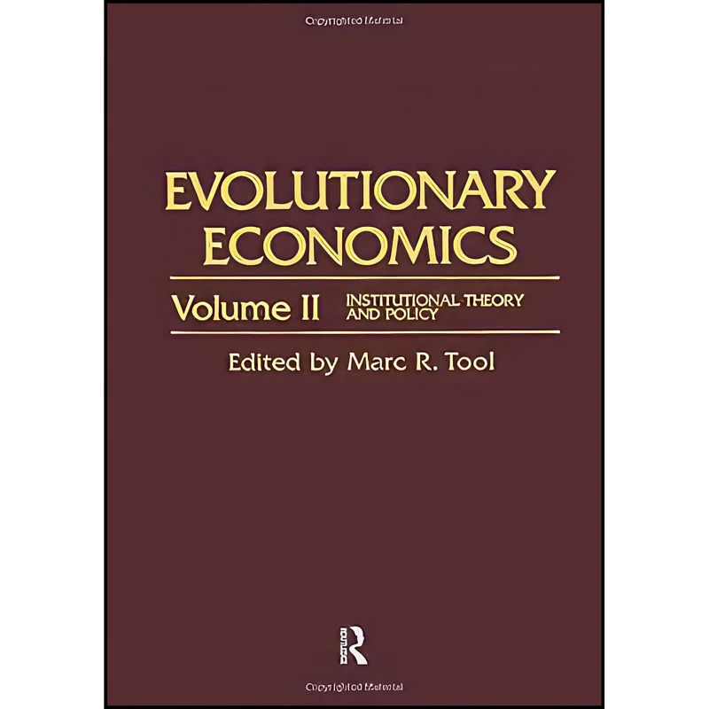 کتاب Evolutionary Economics اثر Marc R. Tool انتشارات Routledge
