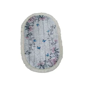 پادری طرح بیضی کد p2 سایز 50×80 سانتی متر