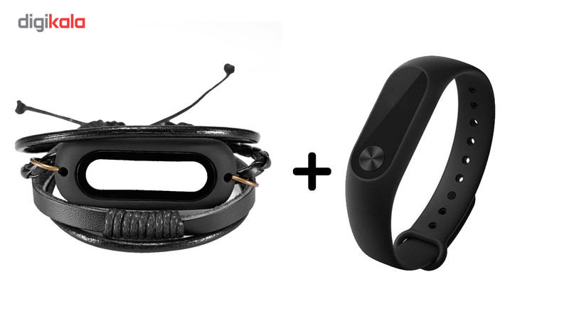 مچ بند هوشمند شیائومی مدل Mi Band 2 به همراه بند چرمی Fantasy سایز mm 125-165