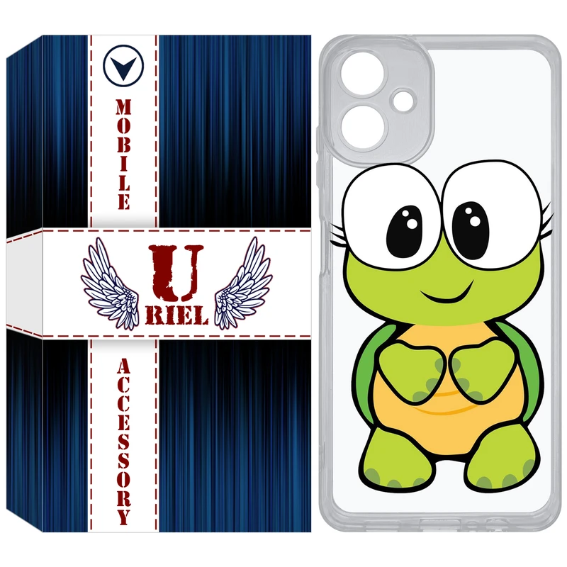 کاور یوریل مدل Clear کد 59 طرح لاکپشت مناسب برای گوشی موبایل سامسونگ Galaxy A06