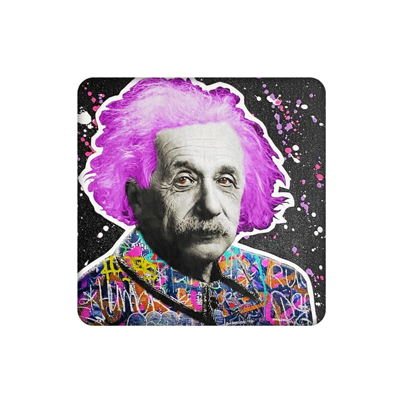 زیرلیوانی طرح کلاژ آلبرت انیشتین کد 5073578