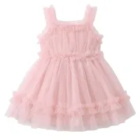 پیراهن بدون آستین یقه بندی دخترانه ژاکید مدل نیلا