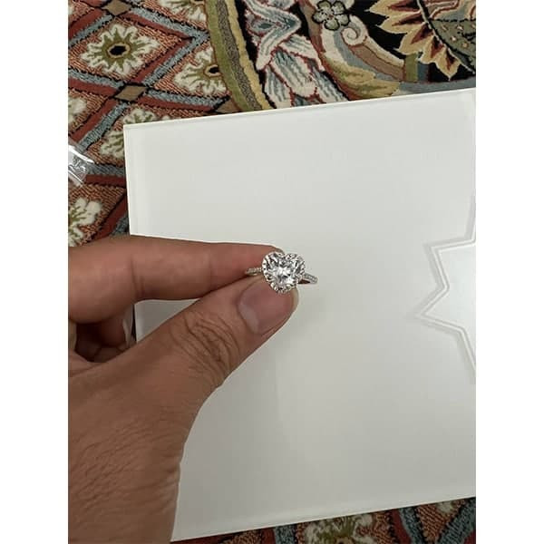 انگشتر نقره زنانه سواروسکی مدل قلب جواهری کد 693577 انگشتر نقره زنانه سواروسکی مدل قلب جواهری کد 693577