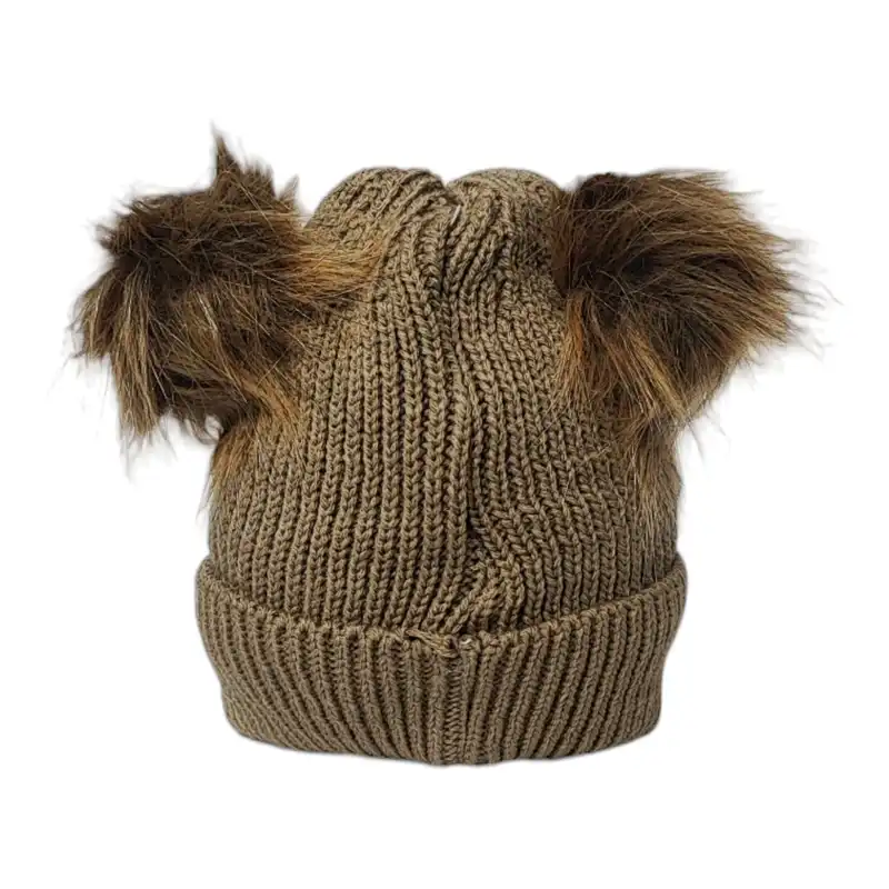 کلاه بافتنی بچگانه مدل پلکی ۰۳