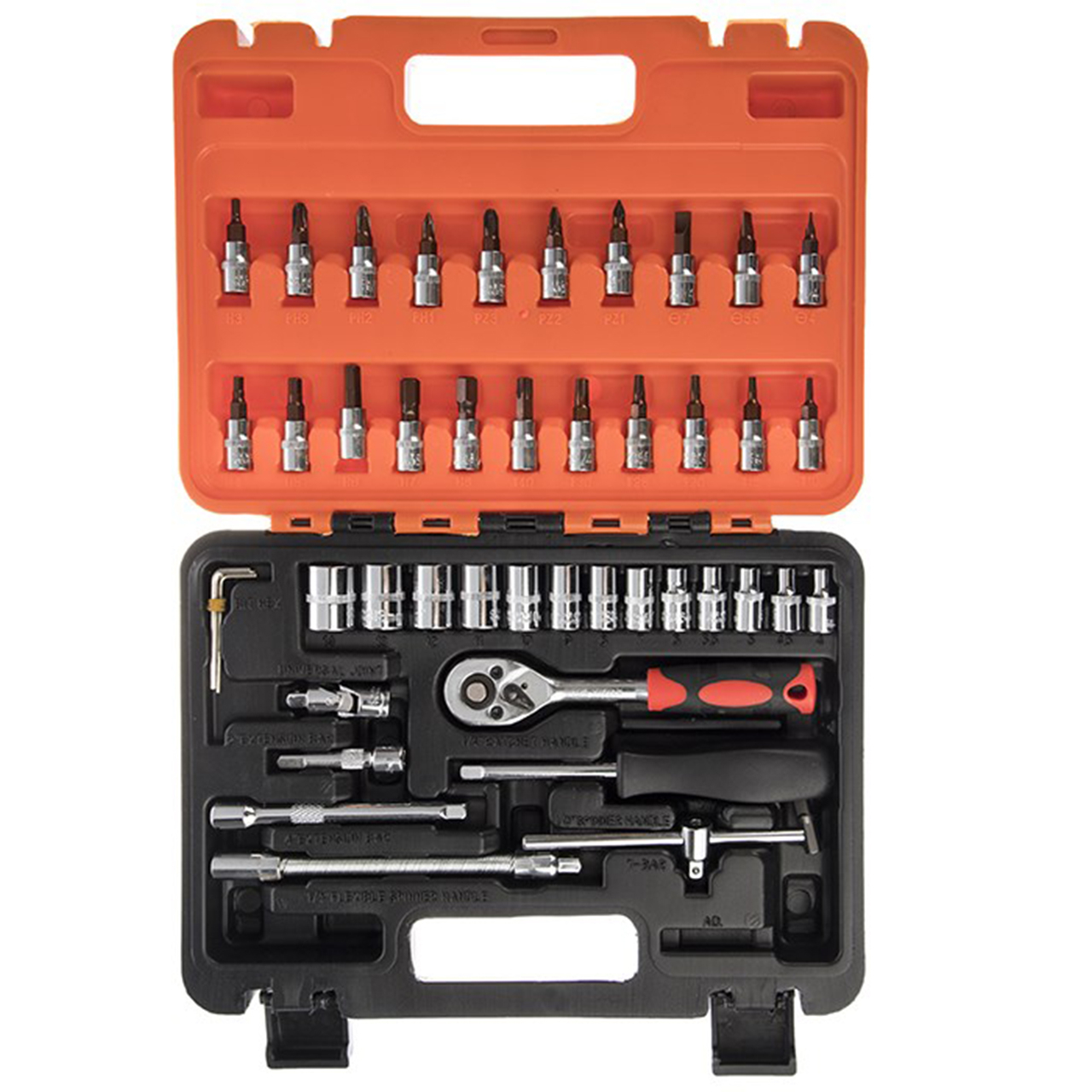 مجموعه 46 عددی آچار و سری بکس و پیچ گوشتی ساتاگود مدل G-10026