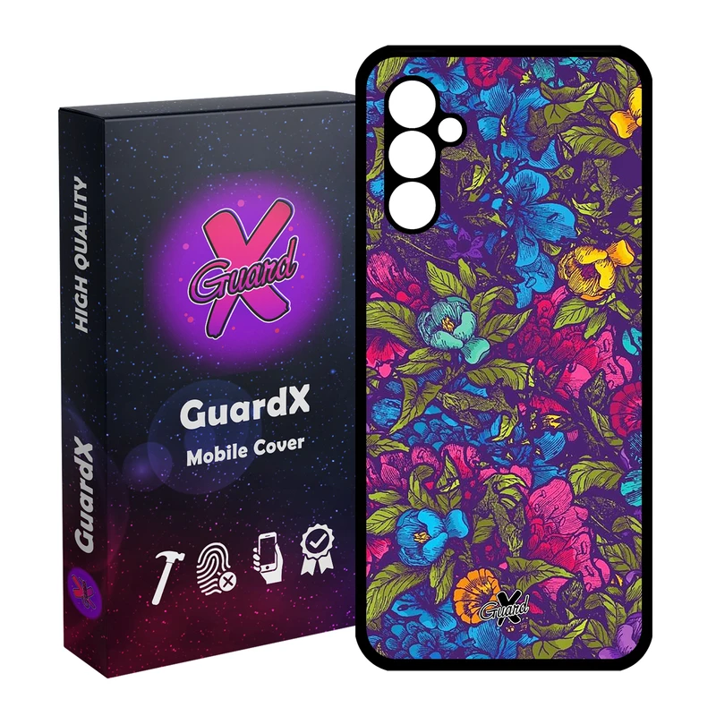 کاور گارد ایکس طرح Flower مدل Glass10224 مناسب برای گوشی موبایل سامسونگ Galaxy A24/A24 4G/M34 5G
