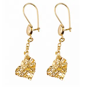 گوشواره طلا 18 عیار گالری طلاچی مدل آویز 2