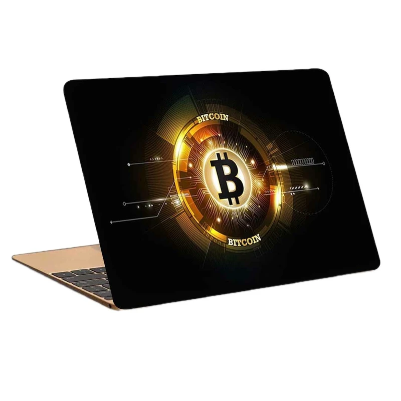 استیکر لپ تاپ طرح bitcoin کد p-1026 مناسب برای لپ تاپ 15.6 اینچ