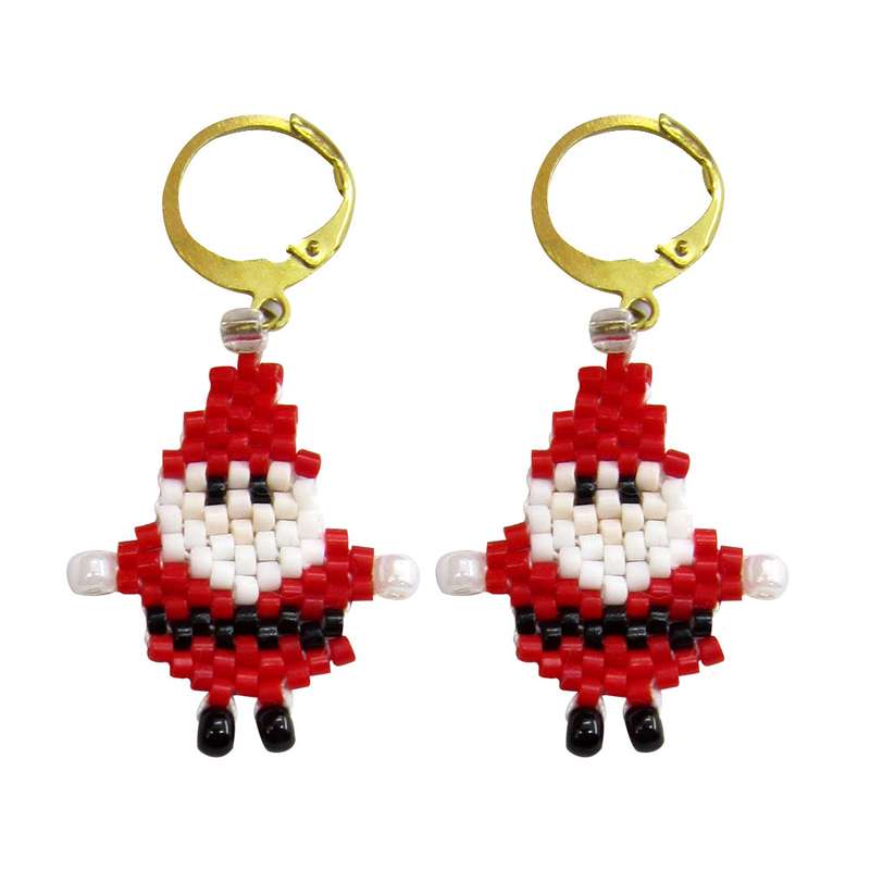 گوشواره دخترانه مدل بابانوئل کد A200-609 گوشواره دخترانه مدل بابانوئل کد A200-609