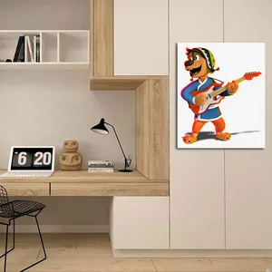 تابلو شاسی کودک مدل سگ آوازخوان کد 6