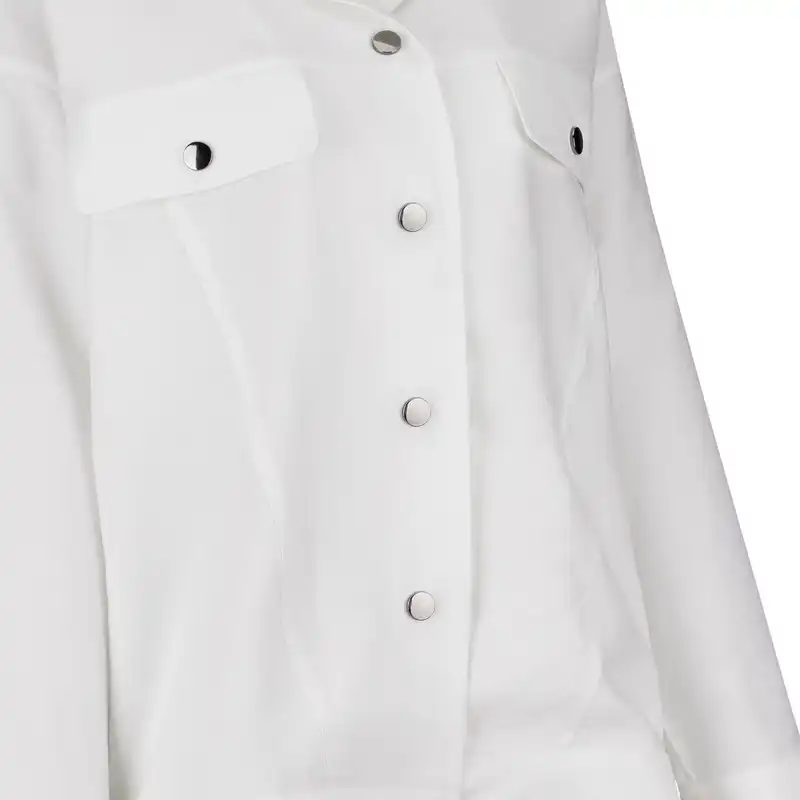 کت زنانه سرژه مدل 232128 رنگ شیری