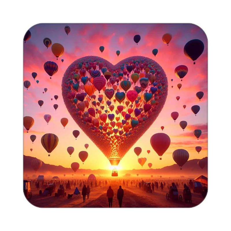 زیر لیوانی کاکتی مدل عاشقانه کد mp11732