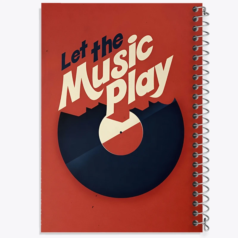 دفتر مشق 100 برگ خندالو طرح Let The Music Play کد F7456