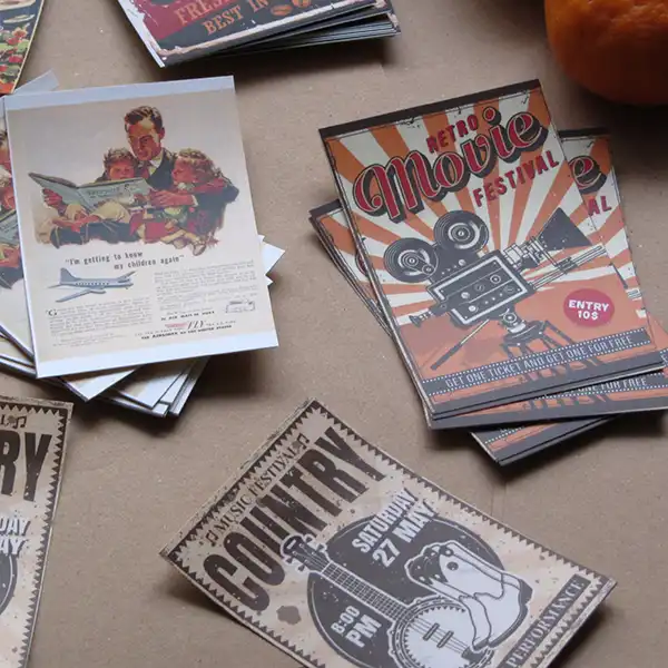 برچسب مدل وینتیج بسته 9 عددی