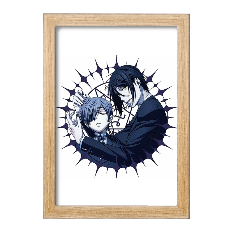 تابلو خندالو مدل سباستین و شیل انیمه خادم سیاه Black Butler  کد 16327