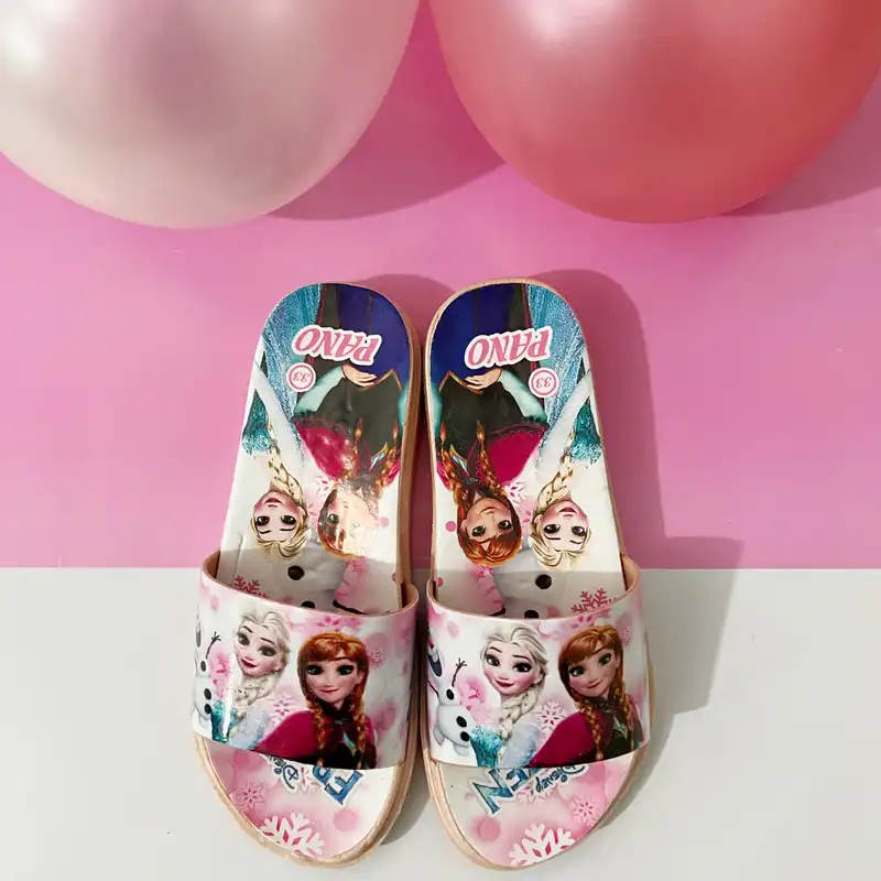 دمپایی دخترانه مدل ملکه یخی فروزن کد 0037