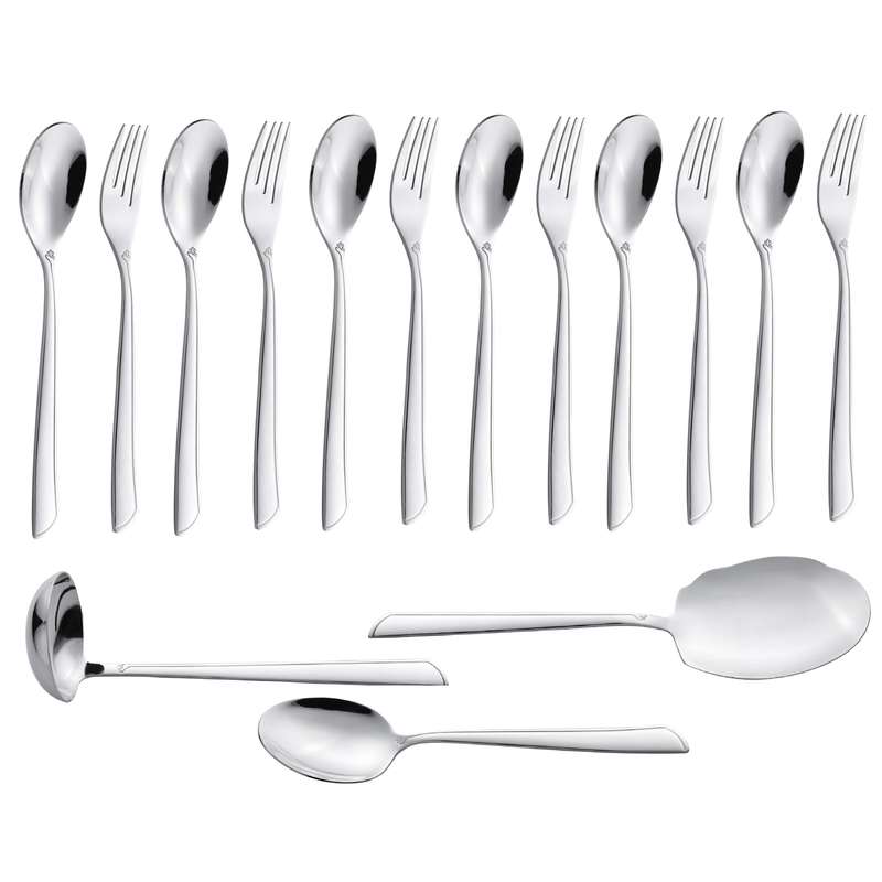 سرویس قاشق و چنگال 15 پارچه جی فی نی مدل G-252