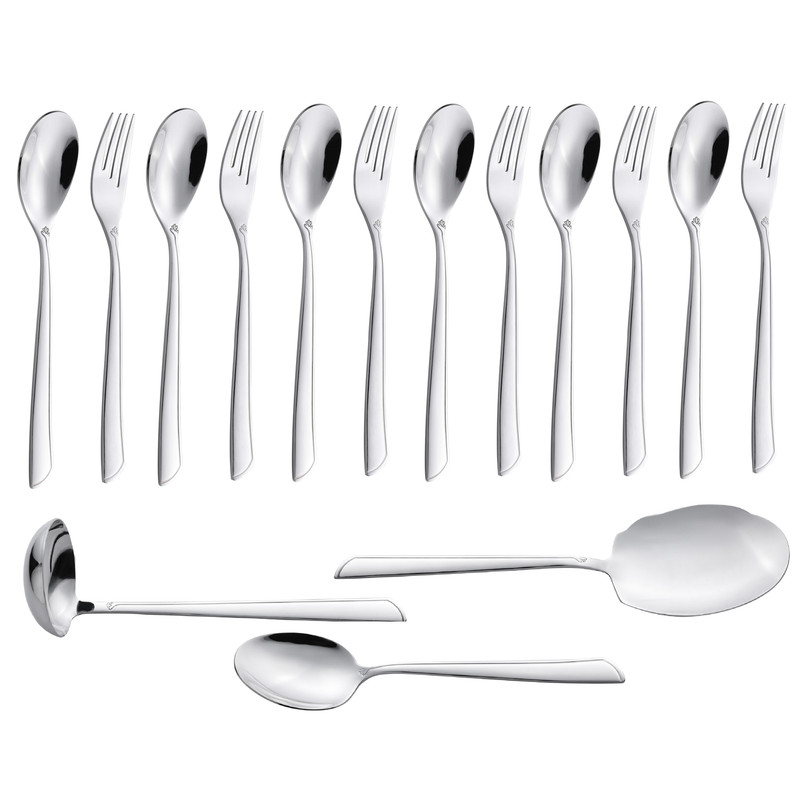 سرویس قاشق و چنگال 15 پارچه جی فی نی مدل G-252