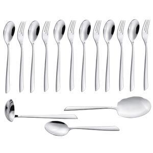سرویس قاشق و چنگال 15 پارچه جی فی نی مدل G-252