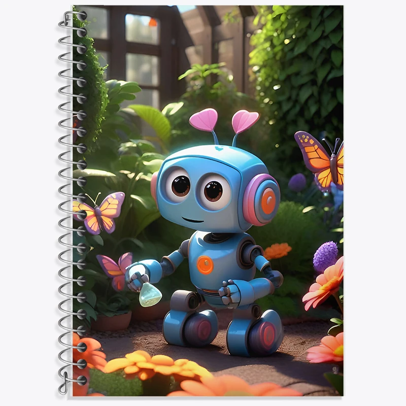 دفتر نت موسیقی 50 برگ خندالو طرح ربات کیوت کد F6522