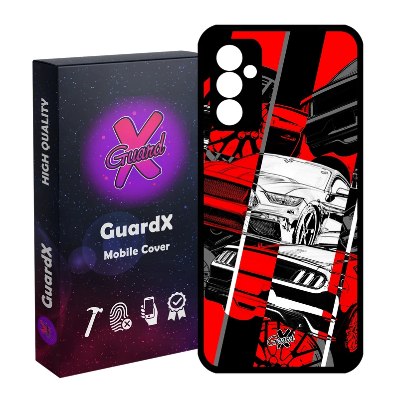 کاور گارد ایکس طرح خودرو مدل Glass10218 مناسب برای گوشی موبایل سامسونگ Galaxy S23 FE