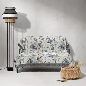 شال مبل و تخت خانه مسعود مدل مخمل ریشه دار کد 005 سایز 170x140 سانتی‌ متر