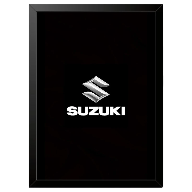 تابلو بکلیت طرح لوگو سوزوکی SUZUKI مدل b-po1600 فریم مشکی