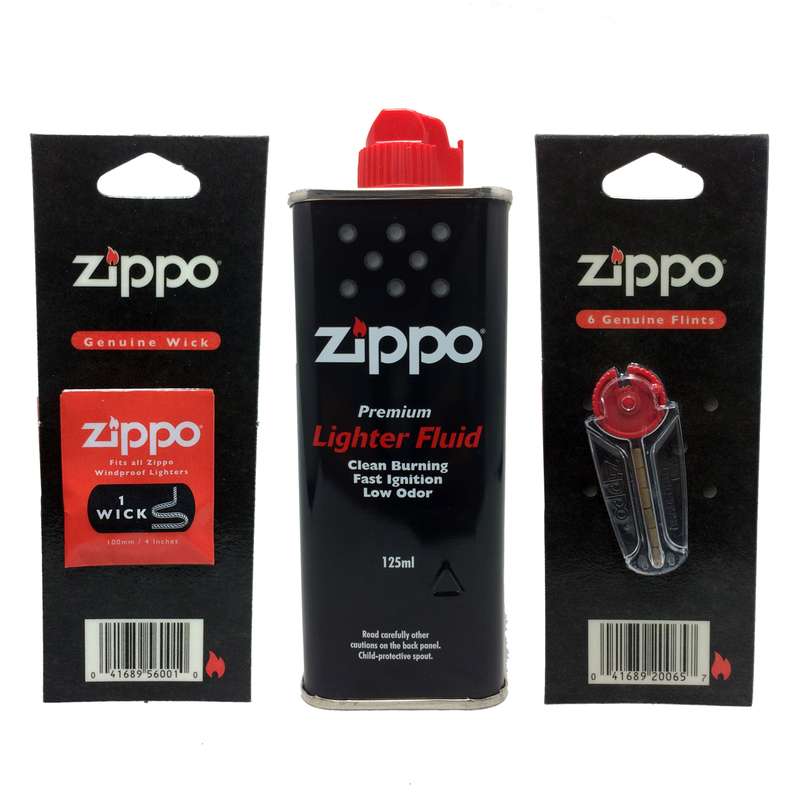 مجموعه سه عددی فیتیله و سنگ فندک و بنزین مدل AY257