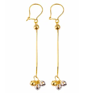 گوشواره طلا 18عیار گالری طلاچی مدل آویز 19