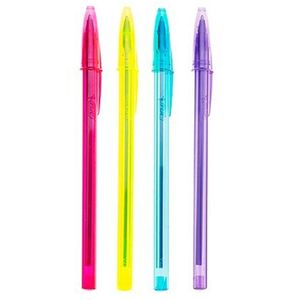 خودکار بیک1.2 مدل Cristal Soft and Fashion - بسته 4 عددی 4 رنگ سایز 0.8