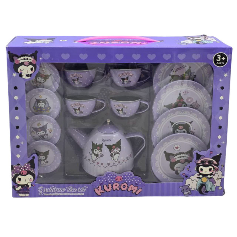 ست چایخوری فلزی ناب سل مدل BOUTIQUE TEA SET KUROMI مجموعه 15 عددی به همراه جاسوییچی