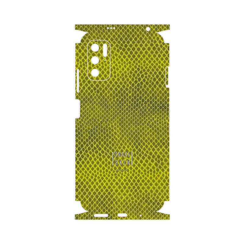 برچسب پوششی ماهوت مدل Yellow Snake Skin-FullSkin مناسب برای گوشی موبایل شیائومی Redmi Note 11SE