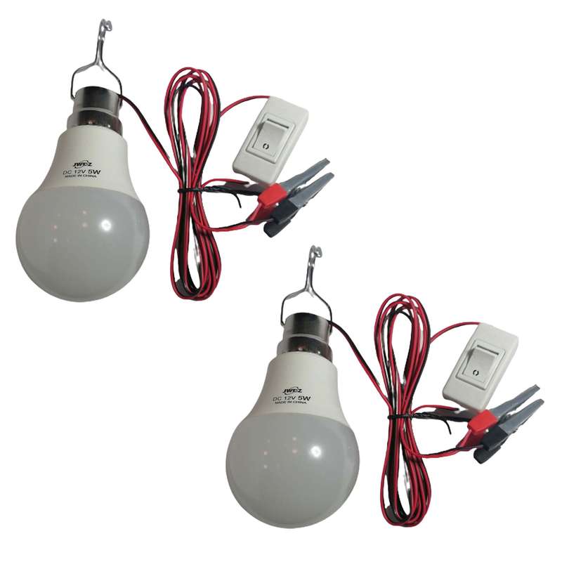 لامپ سیار خودرو جی دبلیو دی زد مدل KSRE-12V-5W بسته 2 عددی