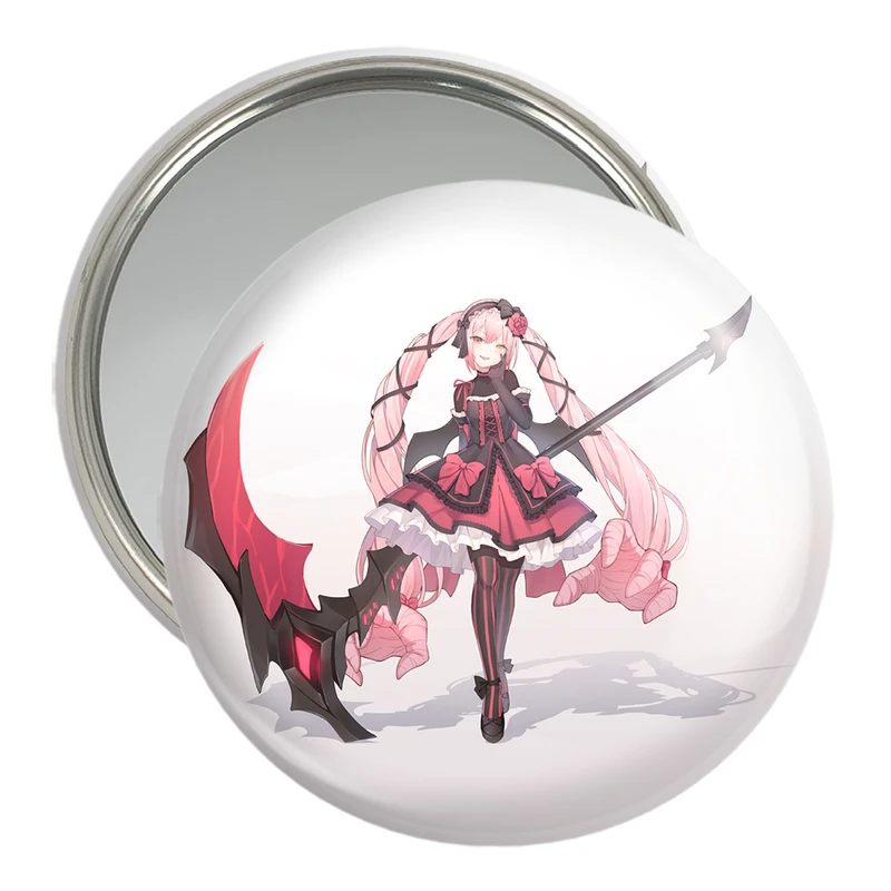 آینه جیبی خندالو مدل دختر انیمه ای  کد 18073