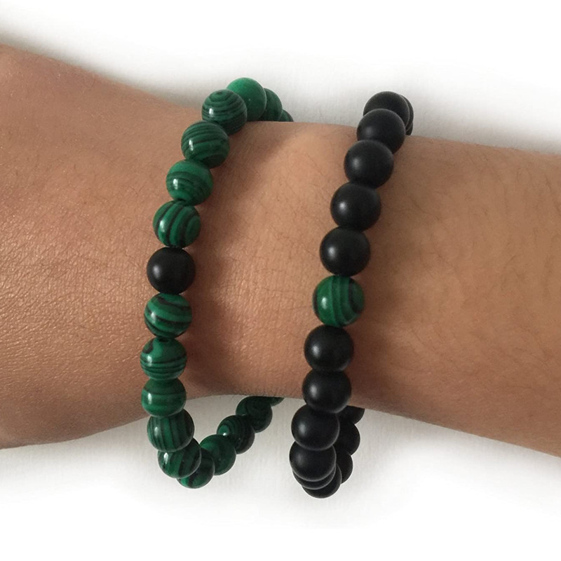 دستبند مردانه گالری شادونه مدل Sh-121-2rMO بسته دو عددی